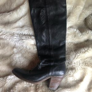 Women’s Frye over the knee black boots sz 9